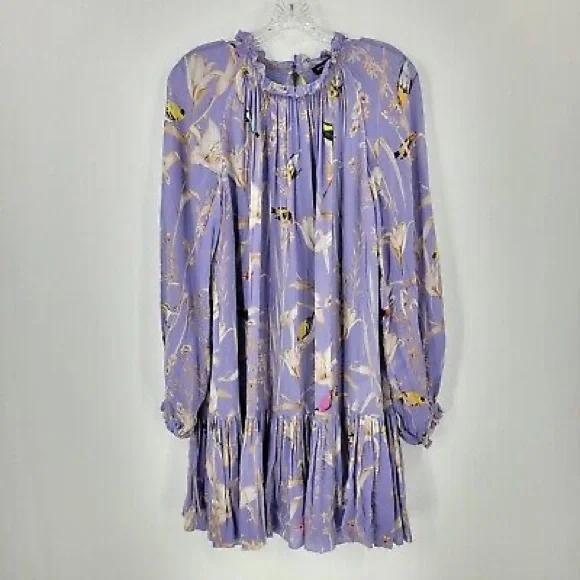 open lace back dress Purple Floral Sleeveless Pencil Dress  GREENIES